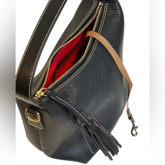 Dooney & Bourke Randy Black Pebble Grain Leather Bag display picture 1